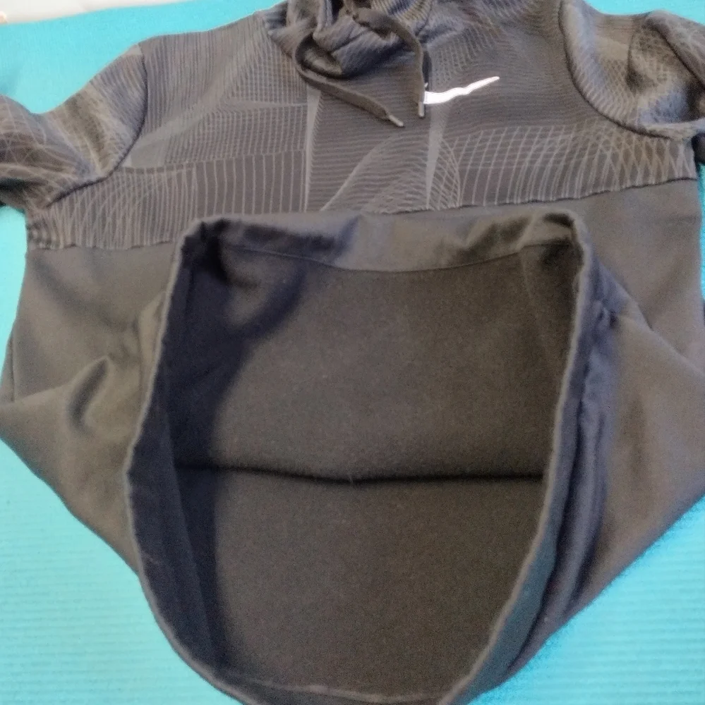 Nike Dri-Fit Men's Hoodie Pullover Sweatshirt Fleece Lined Black Size M